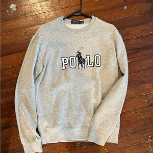 Polo by Ralph Lauren Light Gray Crewneck Sweater